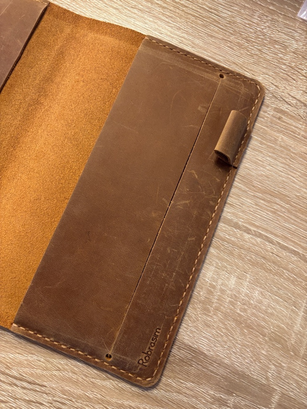 A5 Slim Leather Stamped Cover for Notebook Planner - Picture 7 of 12